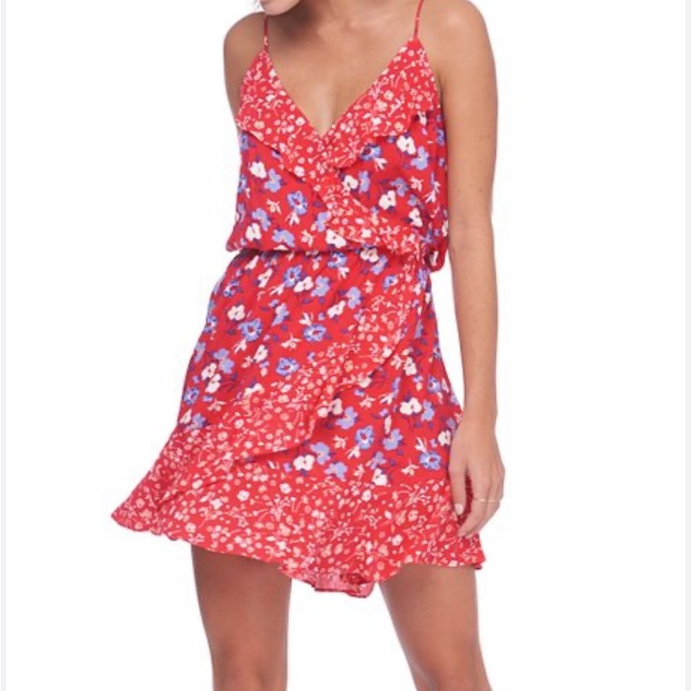 Express flowy floral dress size XS